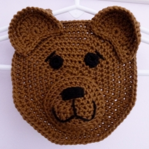 Baby Bear Drool Spit Bib crochet pattern by Darleen Hopkins
