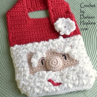 christmas-santa-baby-bib-crochet-pattern-by-darleen-hopkins #CbyDH