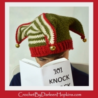 Court Jester or Elf crochet pattern by Darleen Hopkins #CbyDH