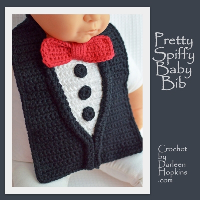 Pretty Spiffy Crochet pattern baby bib