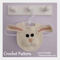 Bunny Drool Bib crochet pattern by Darleen Hopkins