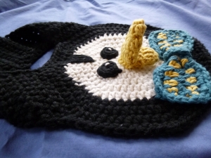 Penguin Crochet Bib Pattern