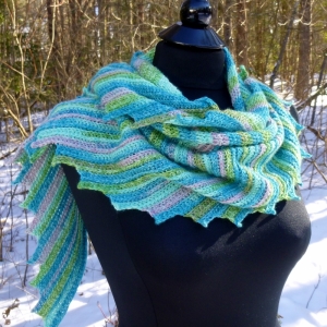 Whispers Shawl crochet pattern by Darleen Hopkins