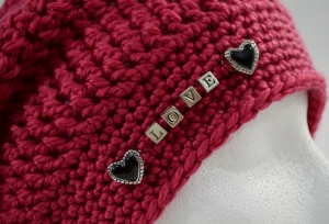 Big Kahuna Slouch Hat with added beads (Pandora style charms) http://www.ravelry.com/patterns/library/big-kahuna-unisex-slouch-hat-for-the-entire-family-crochet