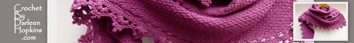 Black Raspberry Shawl Crochet Pattern by Darleen Hopkins