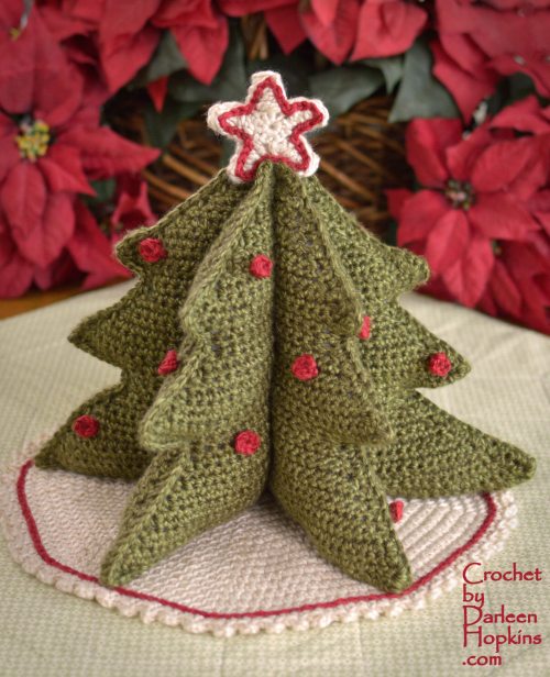 Crochet pattern for a Christmas tree by Darleen Hopkins #CbyDH