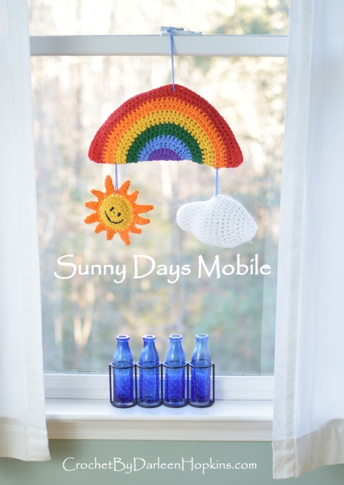 Sunny Days Mobile, perfect baby gift or room decoration for tween or teen or anytime you want a litle sunshine! #CbyDH