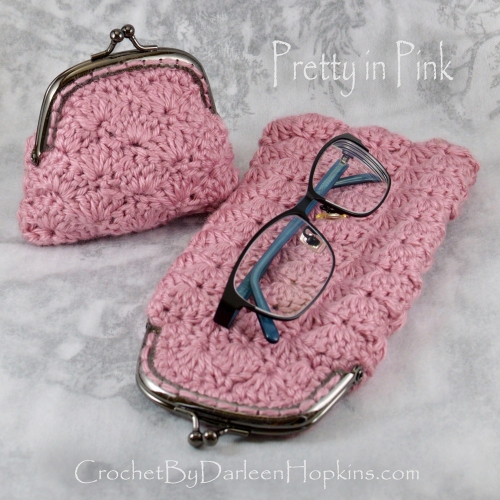Change purse eyeglass case crochet pattern by Darleen Hopkins