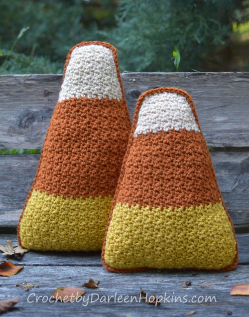 candy corn crochet pattern by Darleen Hopkins